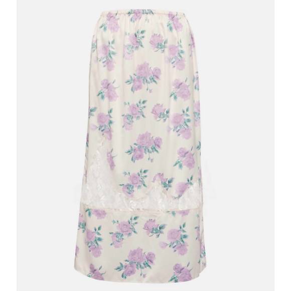 NEW LOVESHACKFANCY fayette skirt in mauve rose - Picture 1 of 1